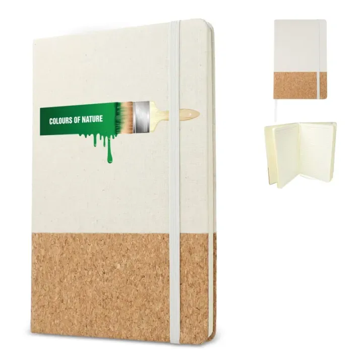 Notebook cotton  cork A5 - LT92084 (gadzety reklamowe)